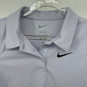 Nike‎ Dri-FIT Polo Shirt Girls Size M (5-6 YRS) Lilac Lavender Golf Athletic